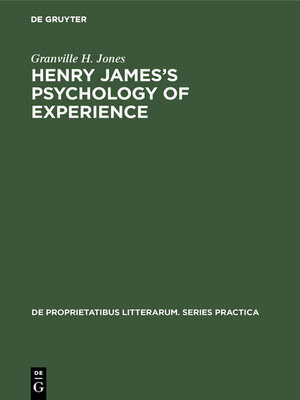cover image of Henry James's Psychology of Experience